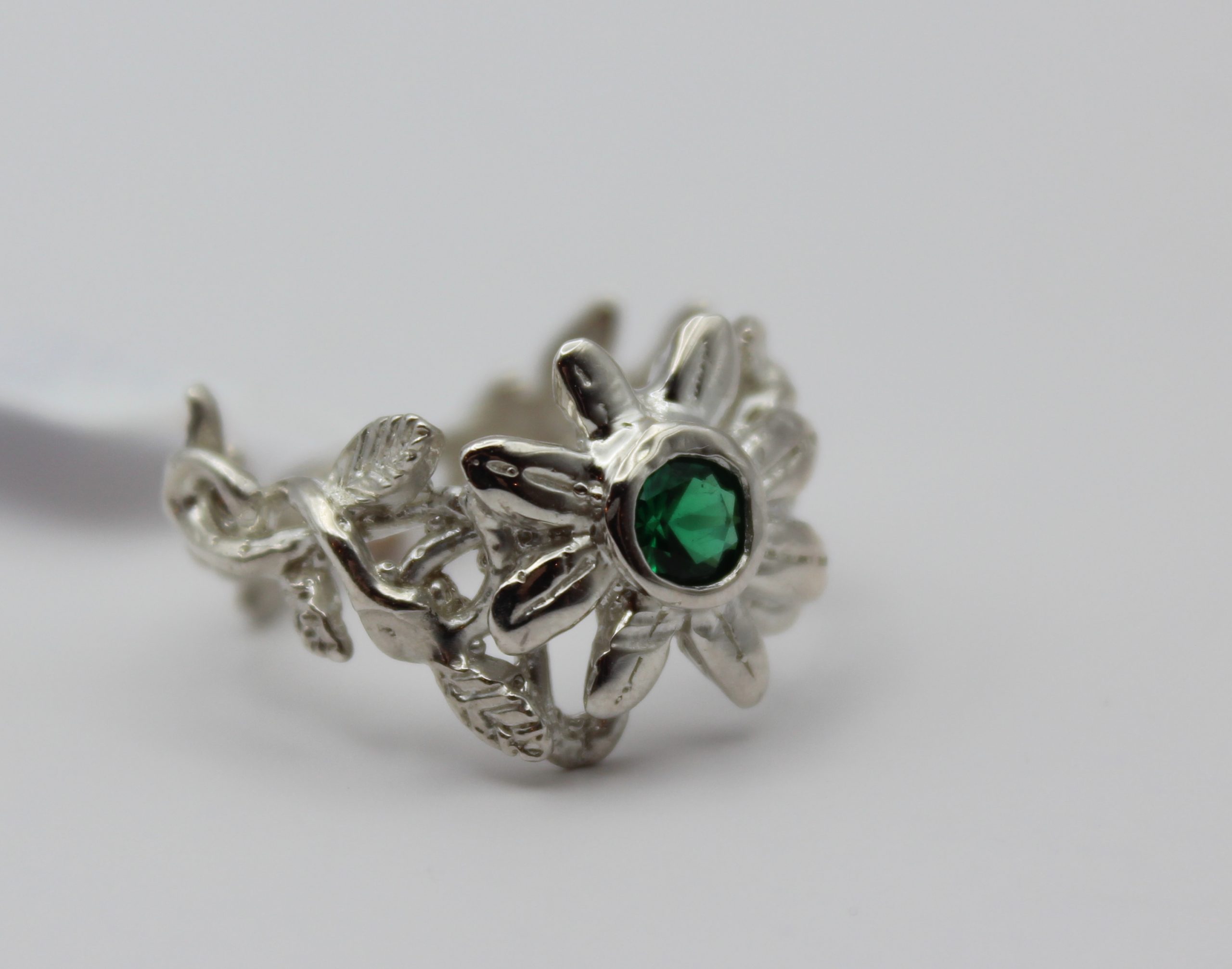 Emerald Ring - Emerald Cut 2.09 Ct. - 18K White Gold #J8790 | The Natural  Emerald Company