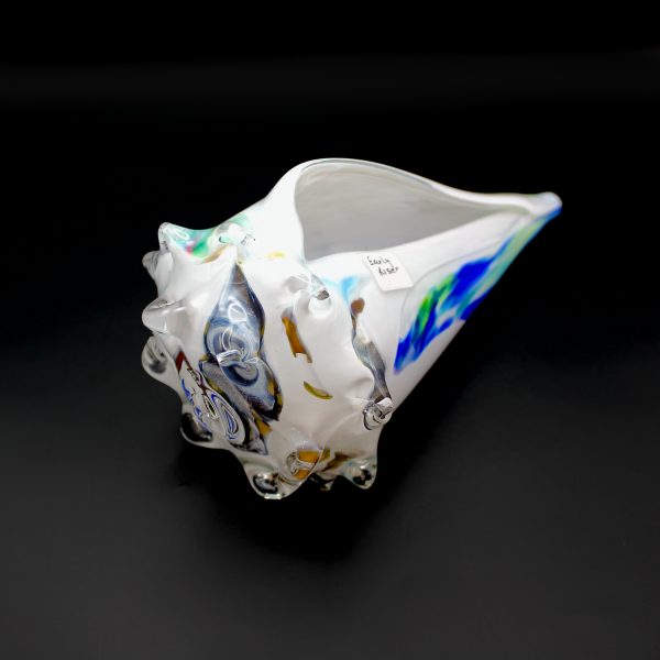 Blown Glass Shell "Early Riser"