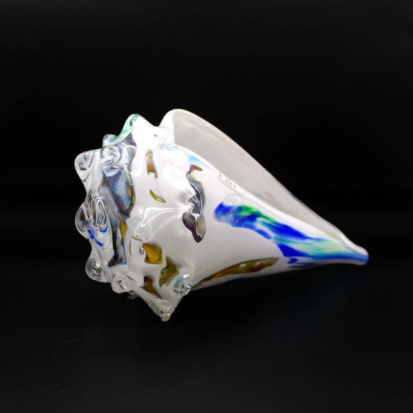 Blown Glass Shell "Early Riser" - Image 3