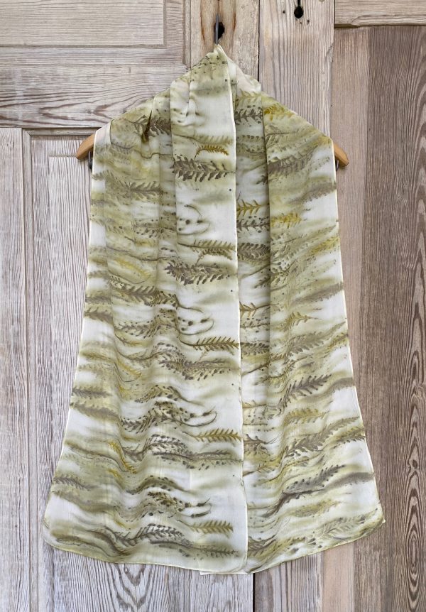 Silk Scarf "Grevillea on Crepe de Chine" (RY25.5)