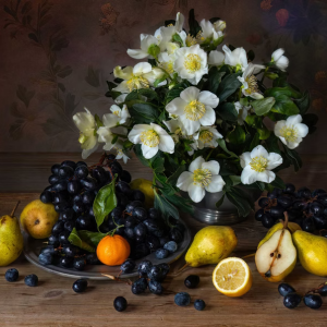 Hellebores and Fruit