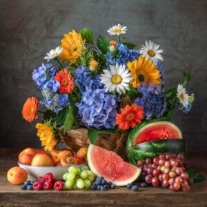 Summer Flowers and Fruit