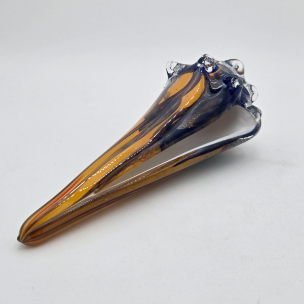 Blown Glass Shell "Bluesy" - Image 3