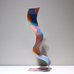 Ribbon Sculpture (Pink, Peach, Teal, Purple)