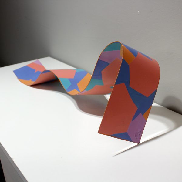 Ribbon Sculpture (Pink, Peach, Teal, Purple) - Image 2
