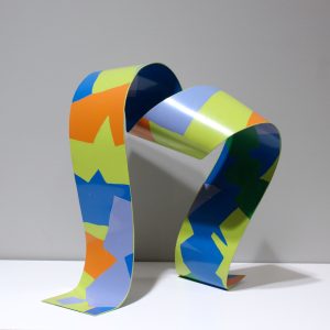 Ribbon Sculpture (Green, Orange, Blue, Purple)