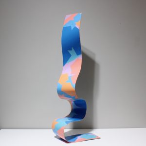 Ribbon Sculpture (Blue, Orange, Purple, Teal, Peach)