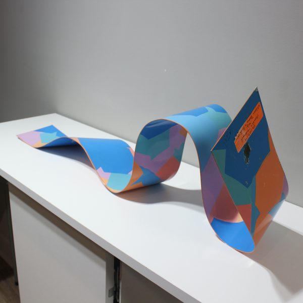 Ribbon Sculpture (Blue, Orange, Purple, Teal, Peach) - Image 2