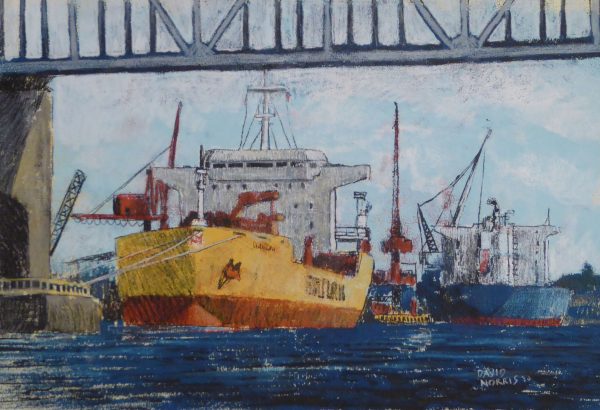 Ships in the State Port, Below the Bridge