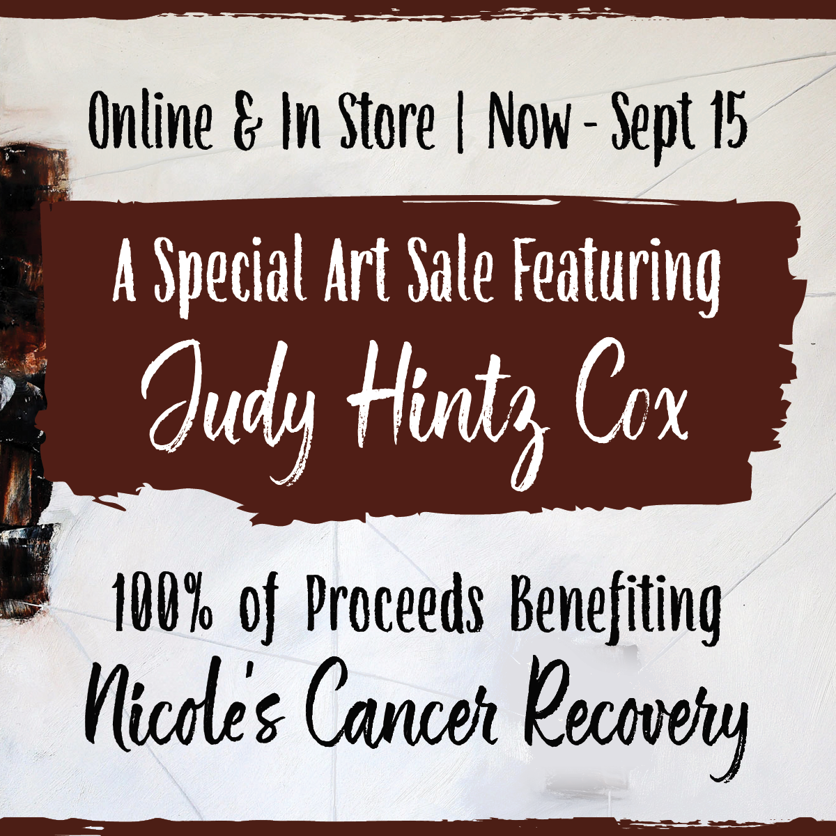 Special Art Sale featuring Judy Hintz Cox