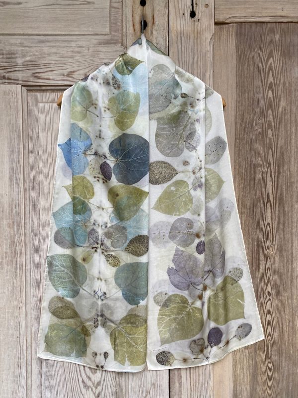 Silk Scarf "Redbud, Catalpa & Smokebush" (RY25.10)