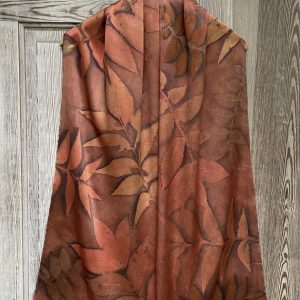 Silk Scarf "Pecan & Black Walnut" (RY25.11)