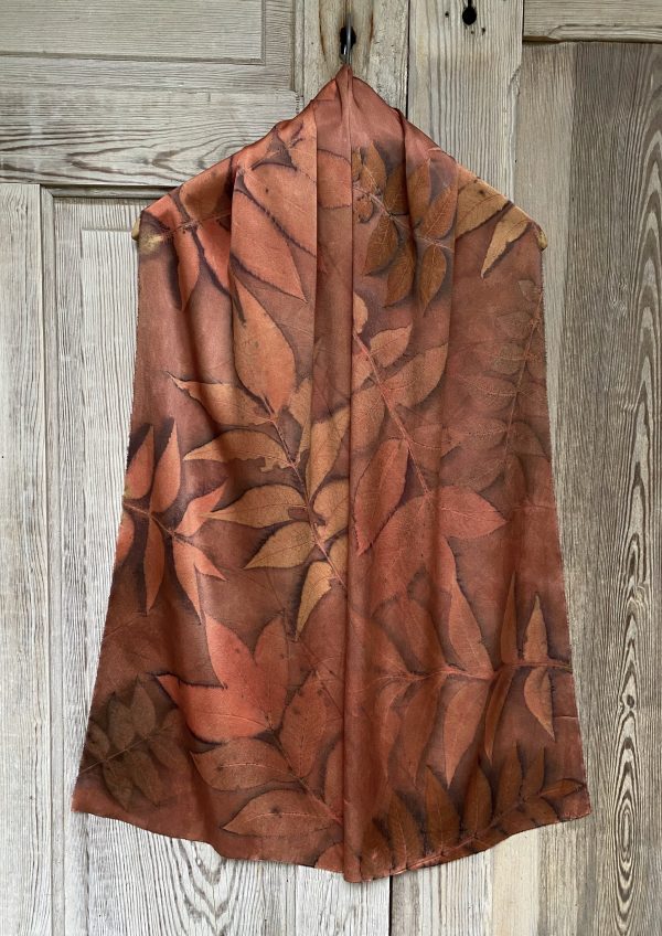 Silk Scarf "Pecan & Black Walnut" (RY25.11)