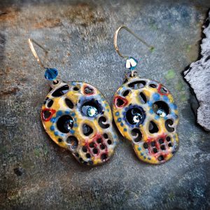 Earrings “Sugar Skull #3” (MS017)