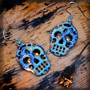 Earrings “Sugar Skull #4” (MS017)