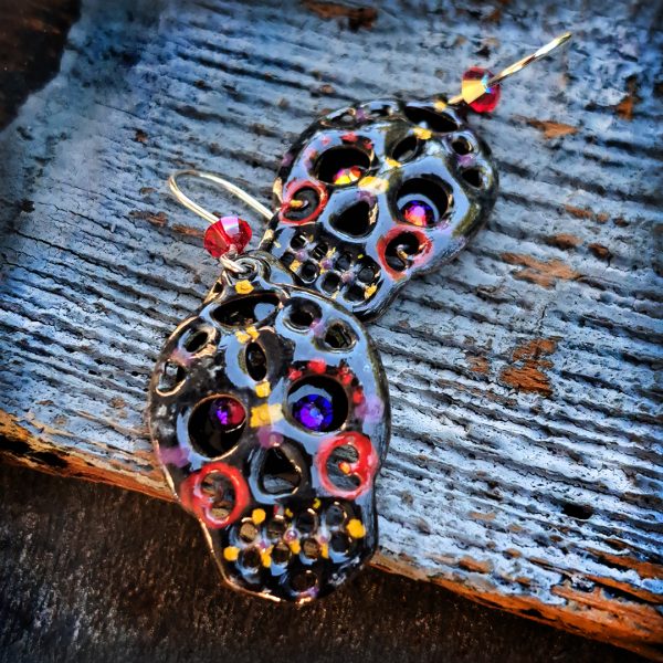 Earrings “Sugar Skull #6” (MS017)