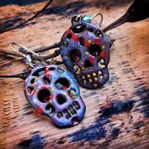 Earrings “Sugar Skull #8” (MS017)