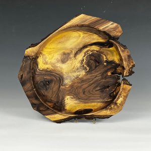 Large Black Walnut Platter with Natural Edge