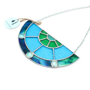 Blue-Green Semicircle