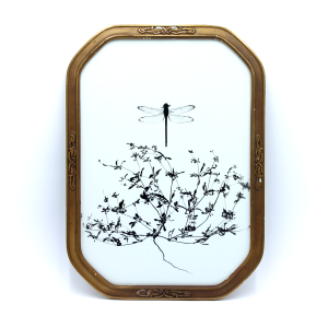 Dragonfly and Wildflowers