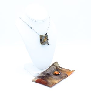 "Brass Leaf" Wearable Book