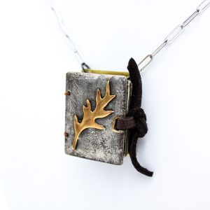 "Brass Leaf" Wearable Book
