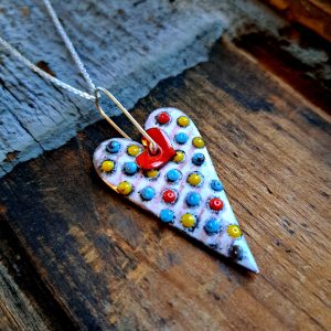 Necklace Polka Dot Hand (MS050)