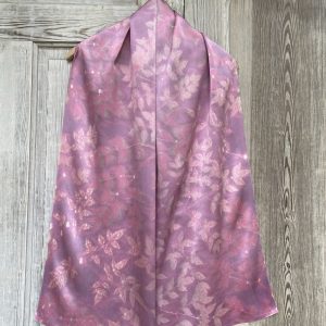Silk Scarf "Nandina on Charmeuse" (RY26.4)