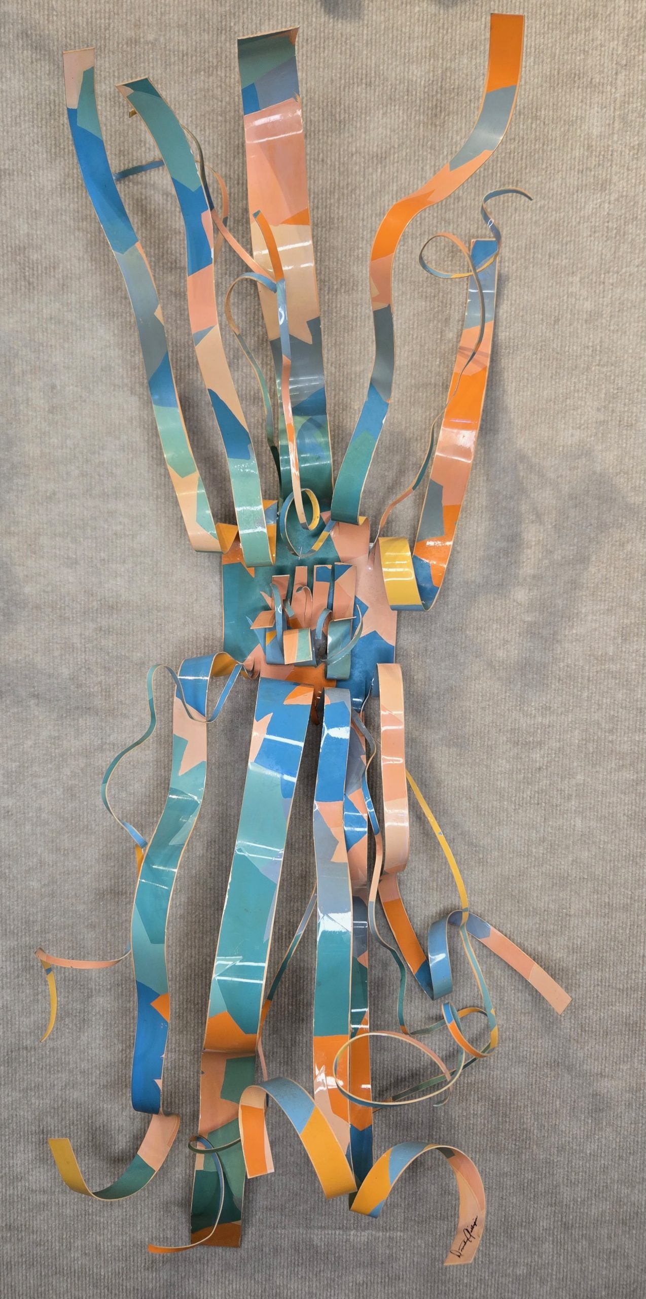 Untitled Metal Ribbon Wall Sculpture (Pastel), 1986 (DG050) - Image 2