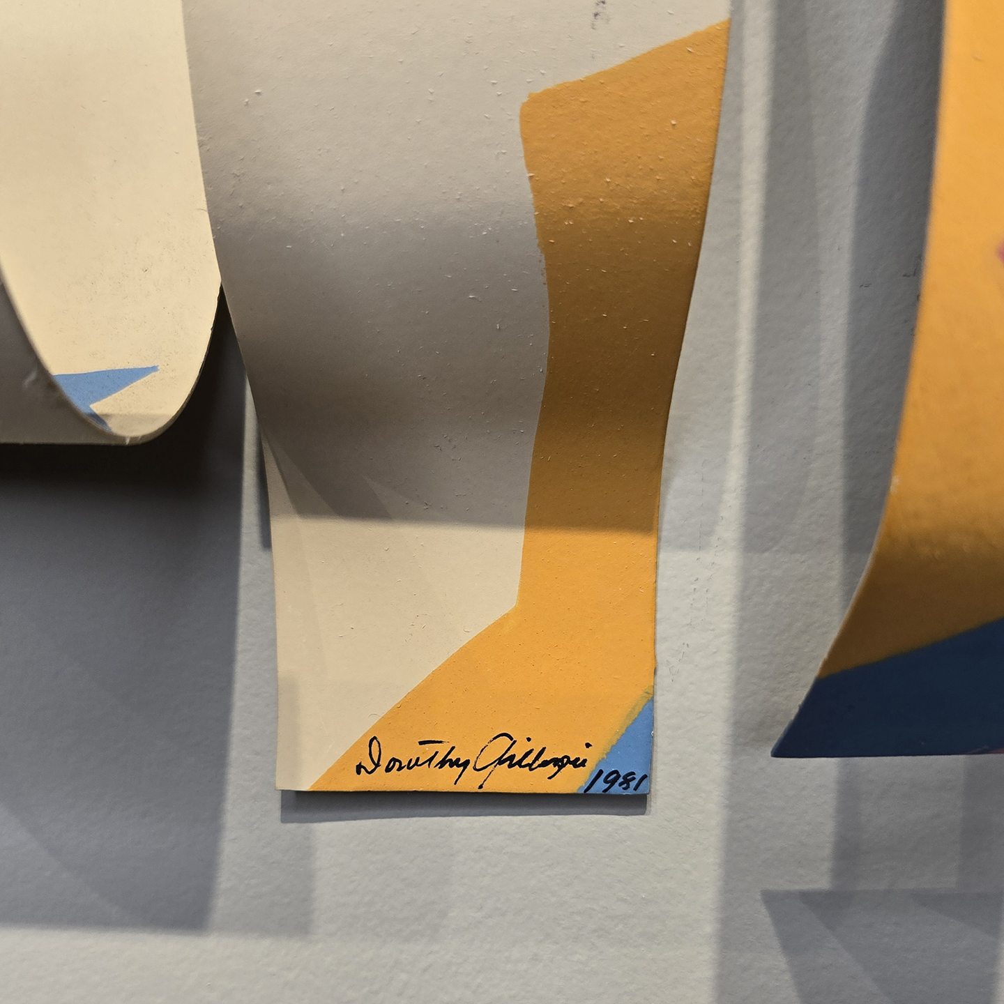 Untitled Metal Ribbon Wall Sculpture (Cream), 1981 (DG076) - Image 2