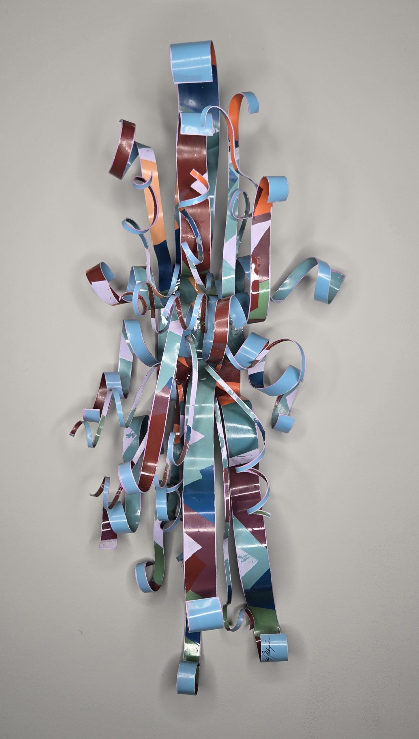 Untitled Metal Ribbon Wall Sculpture, 1986 (DG077) - Image 3