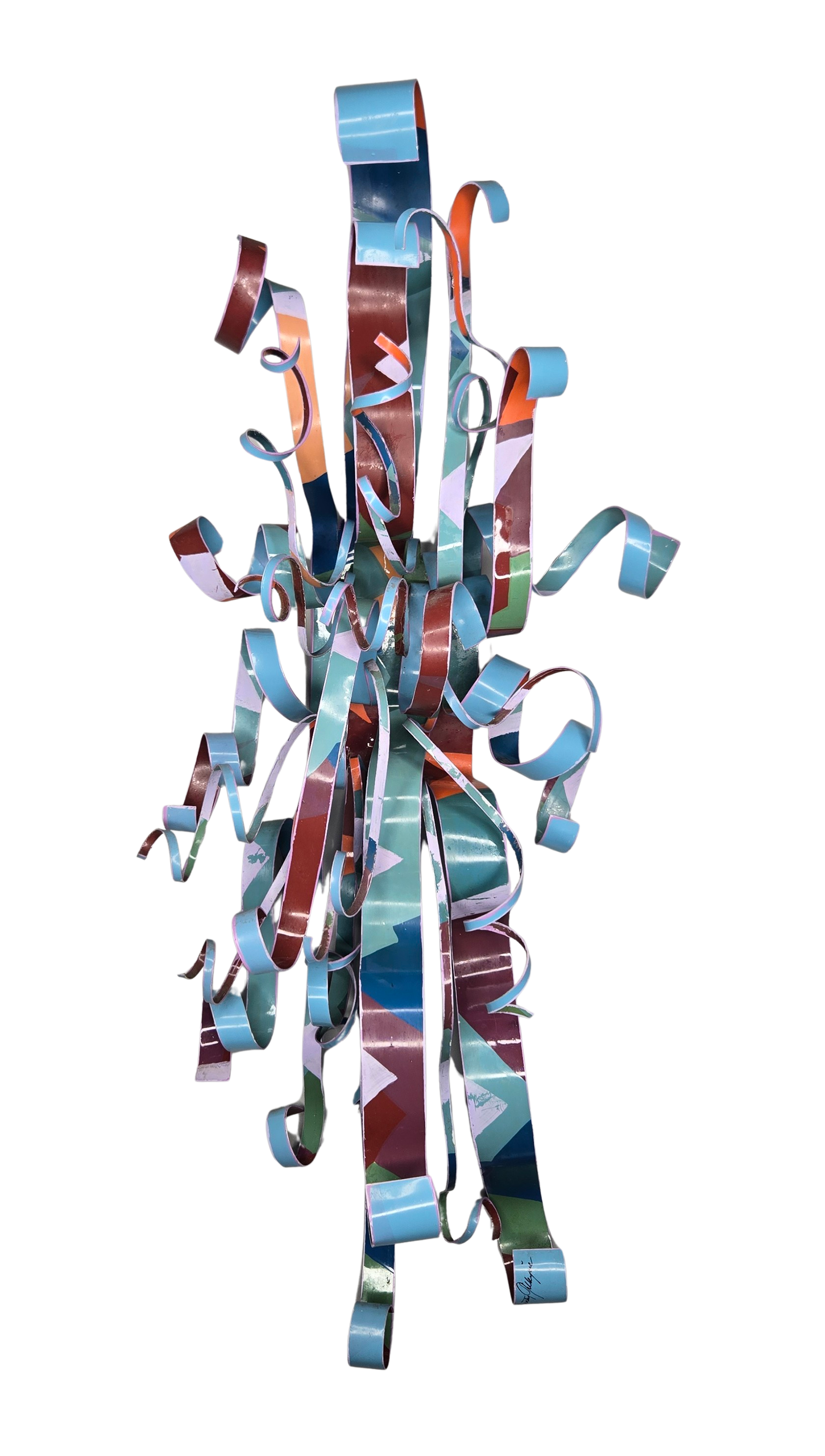 Untitled Metal Ribbon Wall Sculpture, 1986 (DG077)