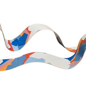 Set of 2 - Metal Ribbon Sculptures, 1980 (DG010)