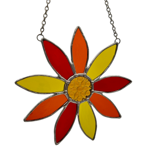 Orange Flower Suncatcher